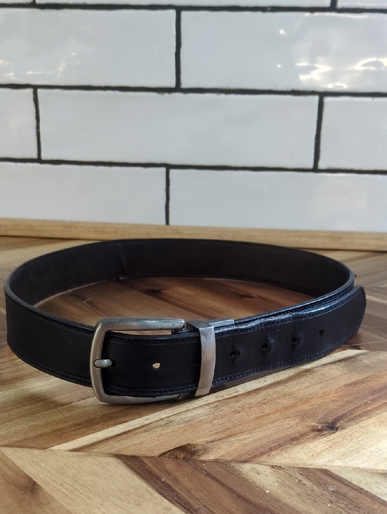 Columbia Sportswear Company Other - Columbia Classic Black/Brown reversible Leather Men's Belt with Silver Buckle